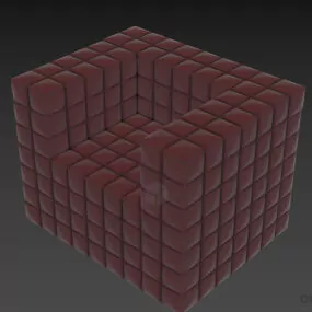 Armchair Cube Shape Motogi 3d model