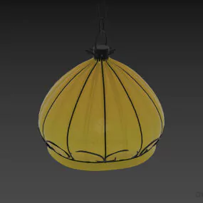 Lantern Lamp Boutique Frame Style 3d model