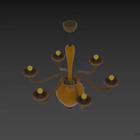 Elegant Pendant Lamp Veronese 3d model