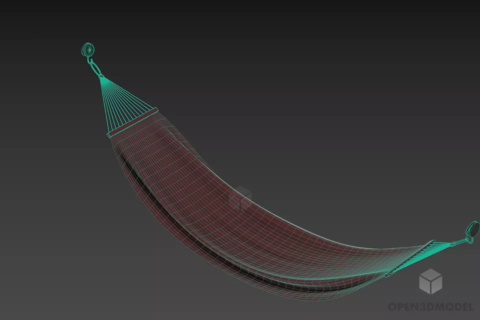 Hammock Equipment 3d model 2