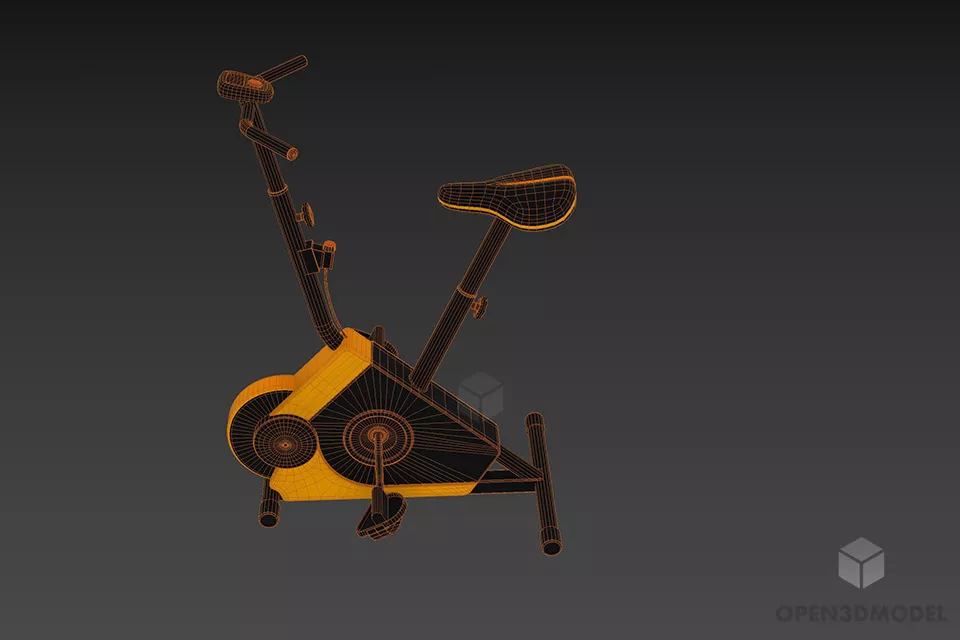 Gym Bicycle Equipment 3d model 3