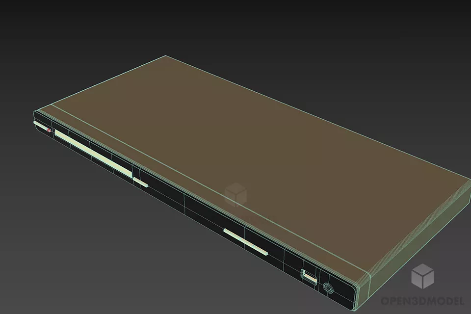 Slim Dvd Reader 3d model 2