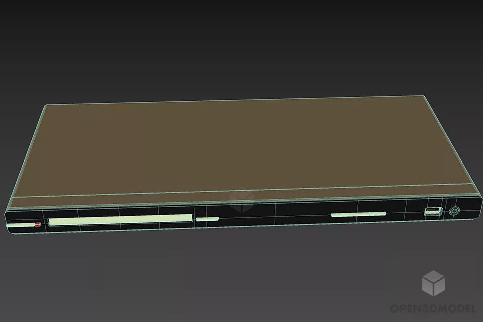 Slim Dvd Reader 3d model 3