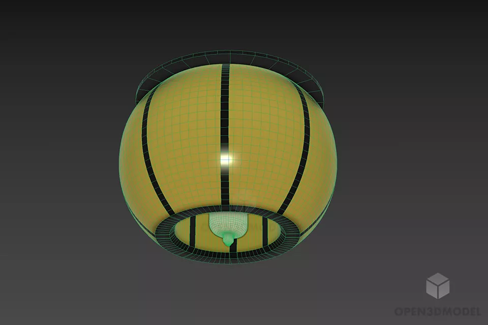 Sphere Glass Lamp Lightstar 3d model 2