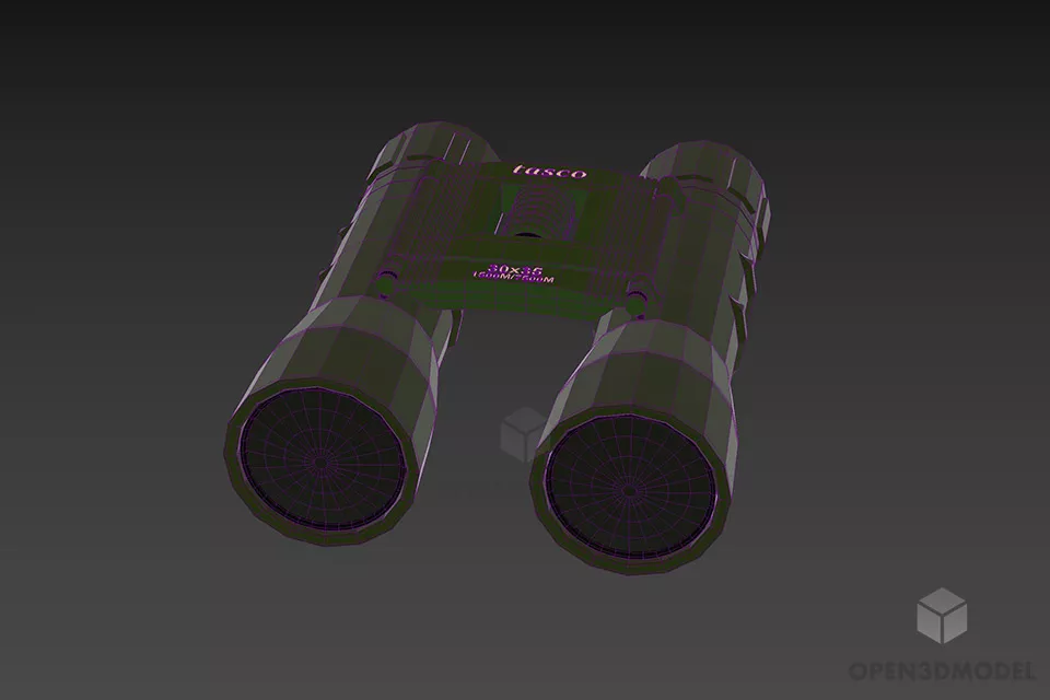 Camo Binoculars Military Equipment 3d model 3