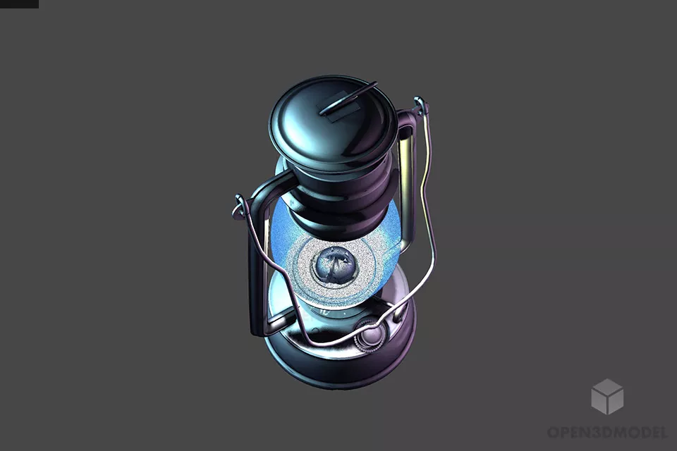 Low Floor Lamp Tripod Stand 3d model