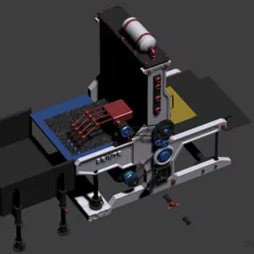 Industrial Big Printer Equipment 3d model