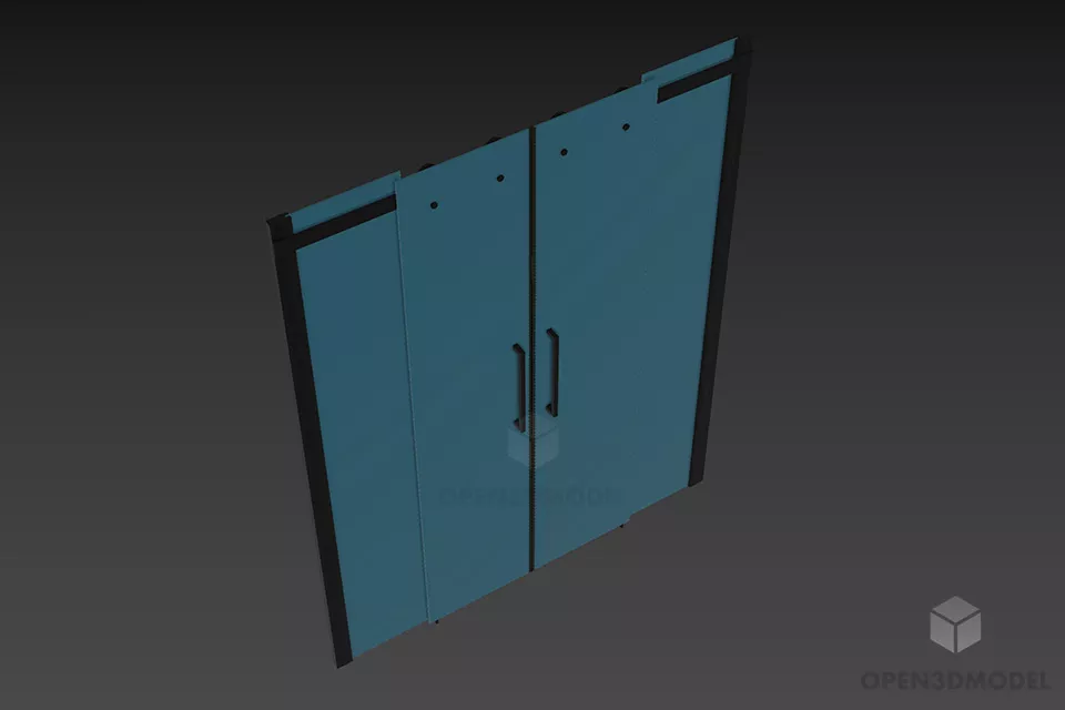 Green Glass With Water 3d model
