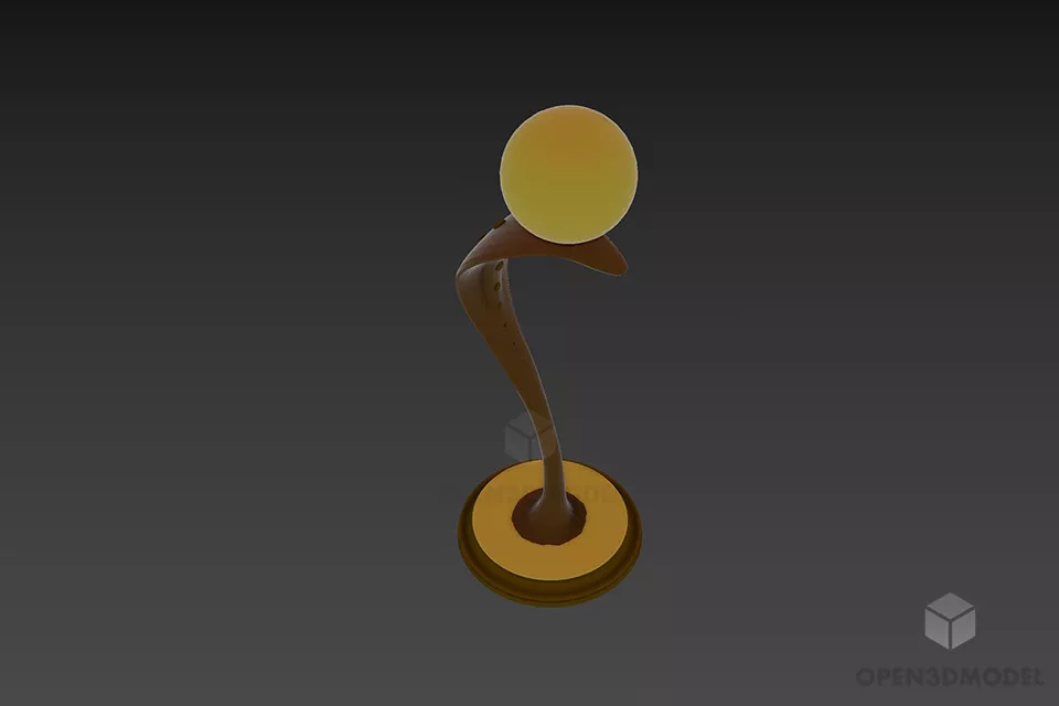 Crystal Cone Table Lamp 3d model