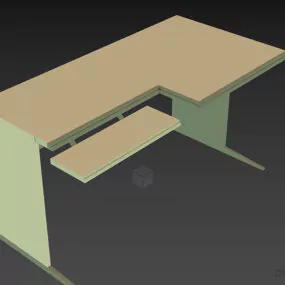 Table Pc With Slide 3d model