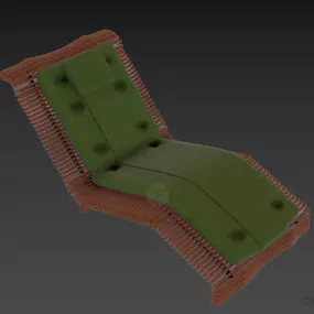 Leather Lounge Chair Luxor 3d model