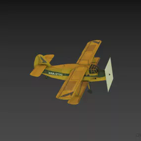 Ww1 Vintage Airplane Propeller 3d model