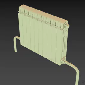 Radiator Equipment With Steel Stand 3d model