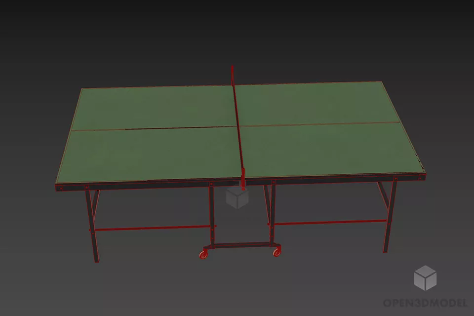 Sport Table Ping Pong 3d model 3