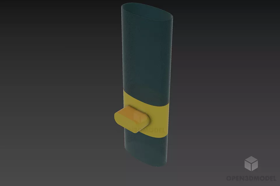 Reading Lamp With Foldable Arm 3d model