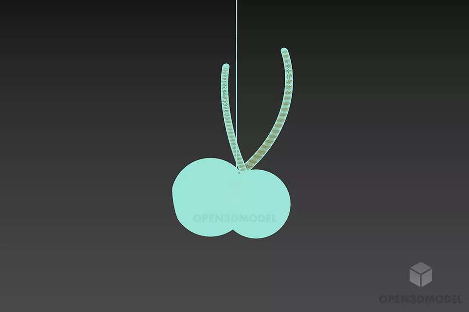 Boutique With Dual Orange Sphere Shade 3d model 3