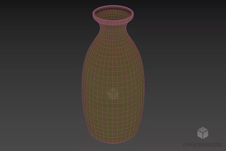 Kitchen Jar Pot Dark Brass 3d model 2