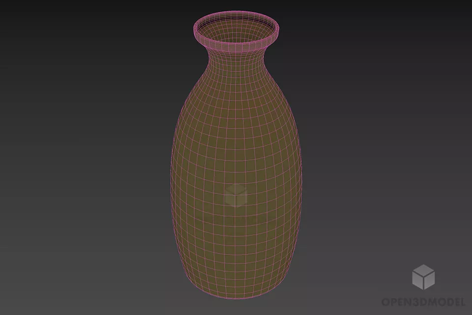 Kitchen Jar Pot Dark Brass 3d model 3