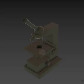 Microscope School Science Equipment 3d model