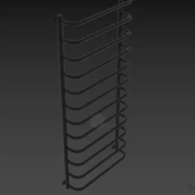 Towel Brass Rail Hanger 3d model