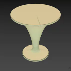Curved Chair Bar Furniture 3d model