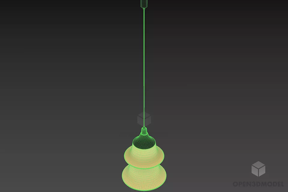 Cylinder Lantern Luster 3d model 3