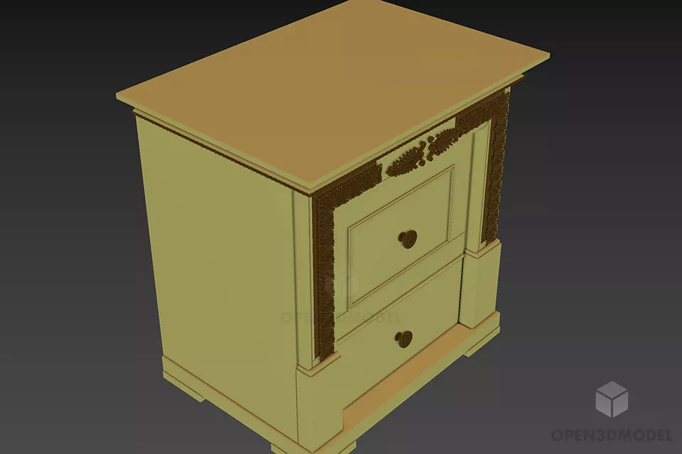 Bedside Stool 3d model