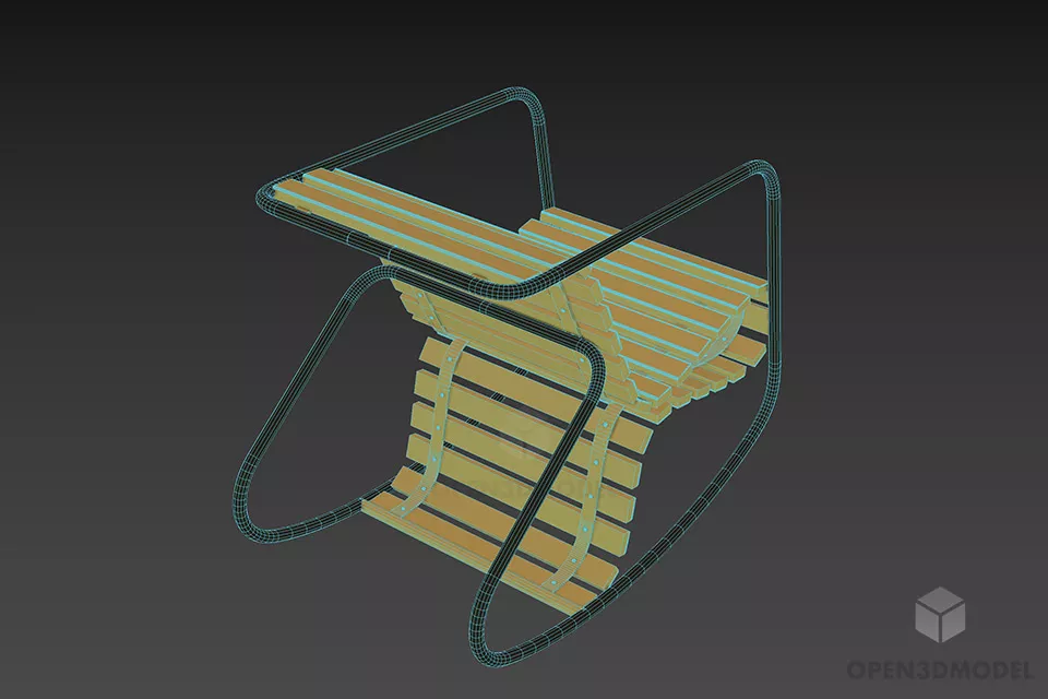 Modern Lounge Armchair Acre Reputable 3d model 2