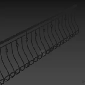 Boutique Railing 3d model