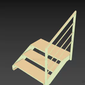 Front Door Staircase 3d model