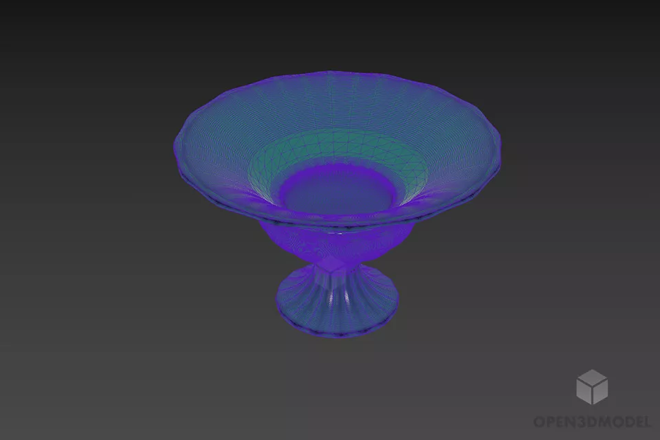 Antique Vase For Garden 3d model 2