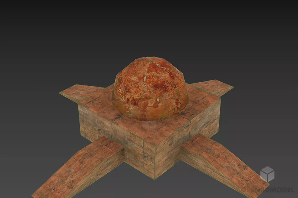 Mine Shape 3d model 2