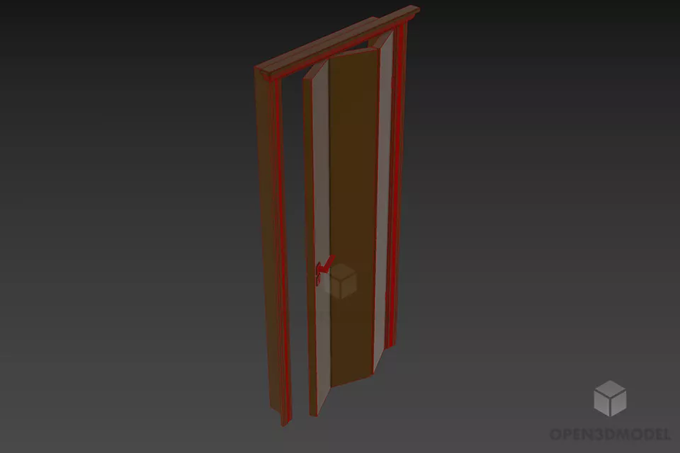 Antique Cabinet Glasscase Giorgio 3d model 2