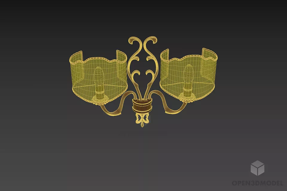 Antique Sconce Zoncar 3d model 3