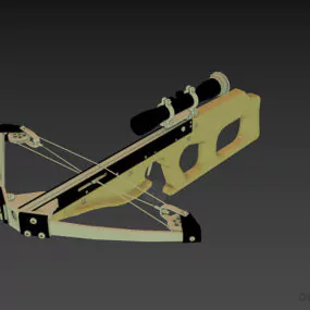 Arbalest Medieval European Crossbow 3d model