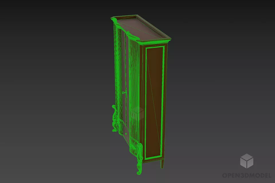Antique Wardrobe Volp 3d model 2