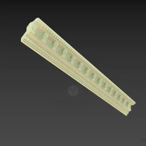 Cornice Carved Plaster Decoration 3d model