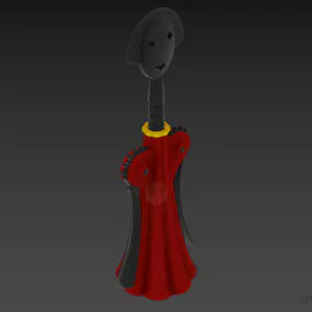 Corkscrew Robot Figurine 3d model