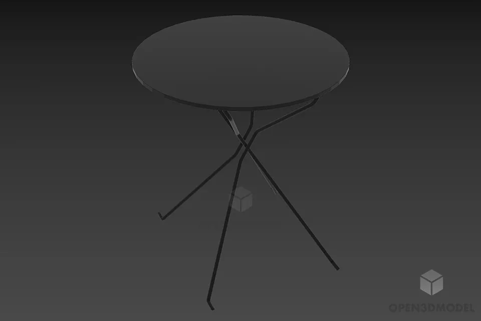 Coffee Table Soft Edge 3d model