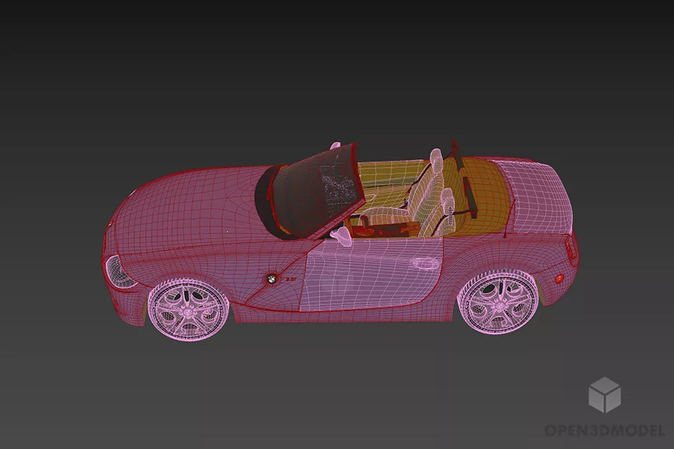 Convertible Car 3d model 3
