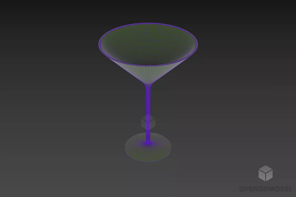 Simply Wine Glass 3d model 2