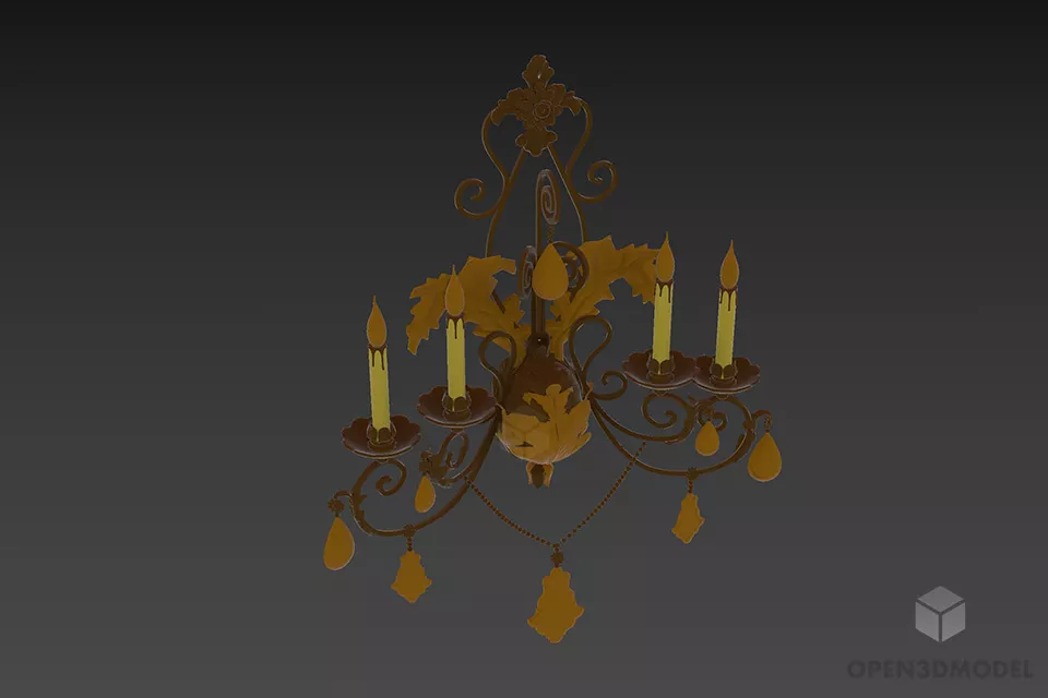 Desk Lamp Lantern Shade 3d model