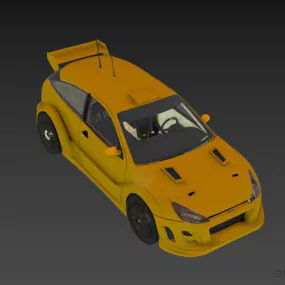 Sedan Car Ford Focus 3d model