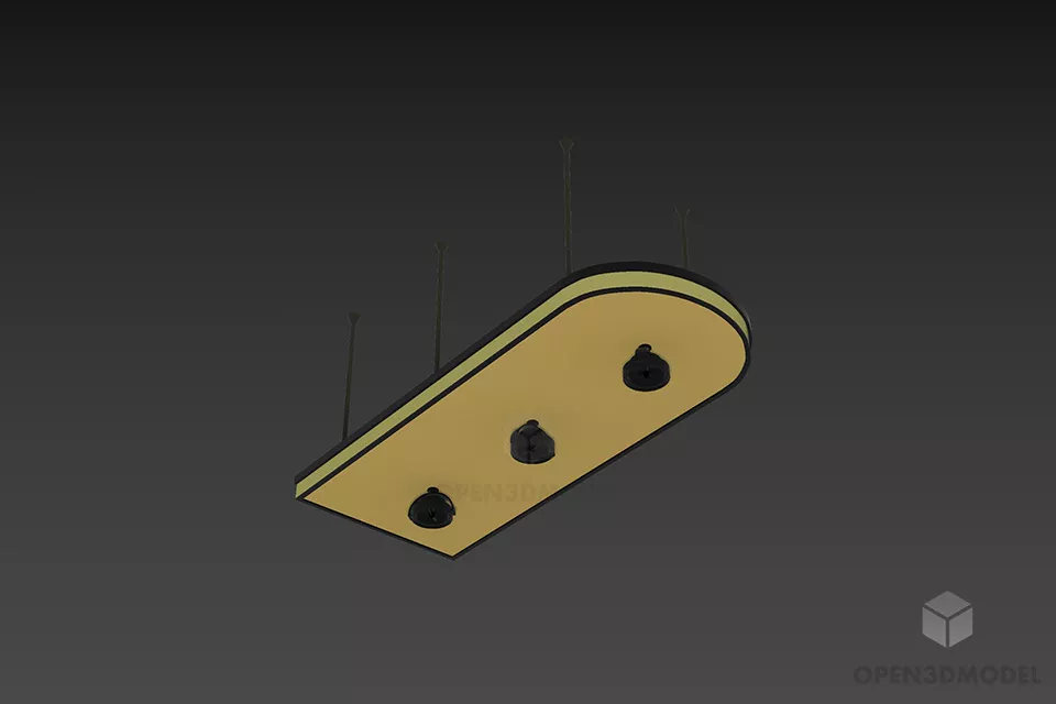 Studio Ceiling Lamp Spitfire 3d model