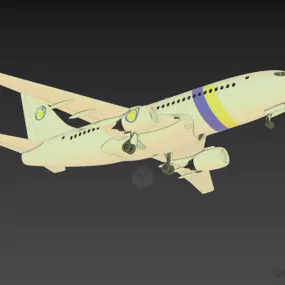 Transport Airplane Boing 3d model
