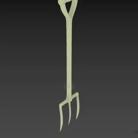 Pitchfork Garden Equipment 3d model