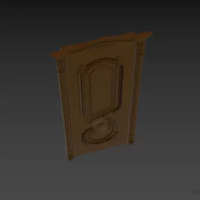 Royal Antique Door 3d model