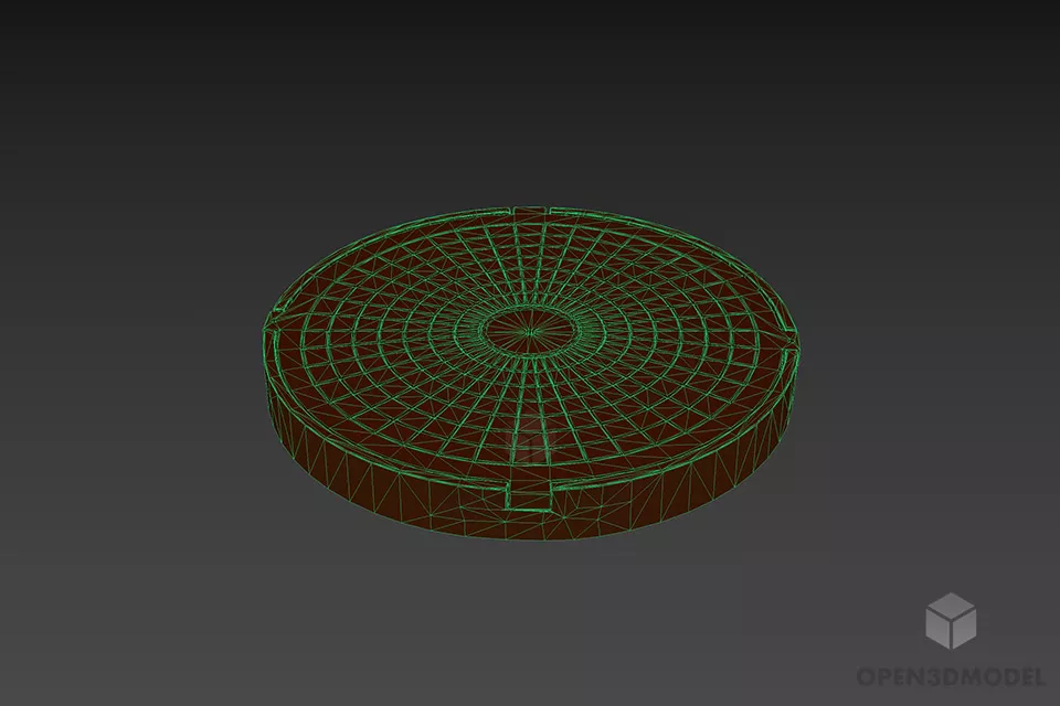 Manhole Cap 3d model 2