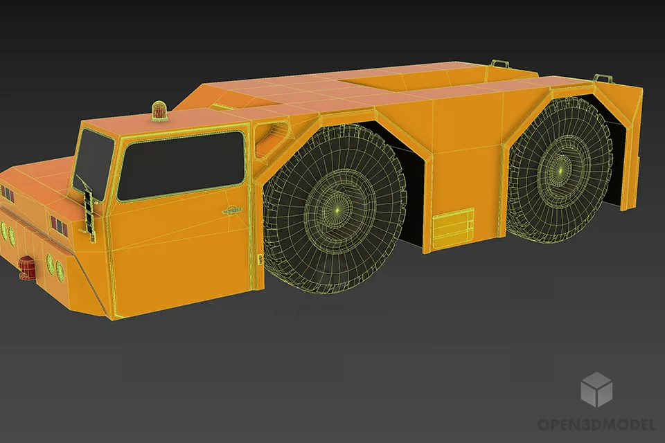 Airport Transport Truck 3d model 2