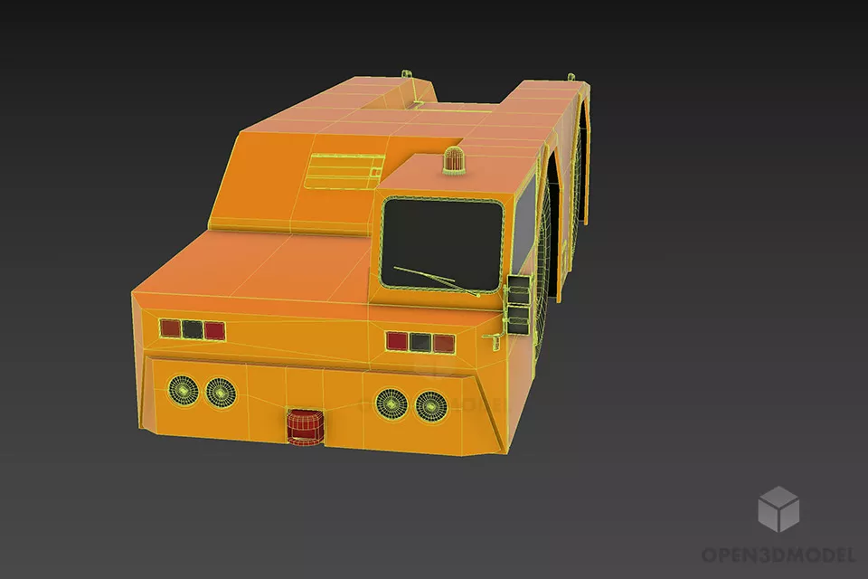 Airport Transport Truck 3d model 3
